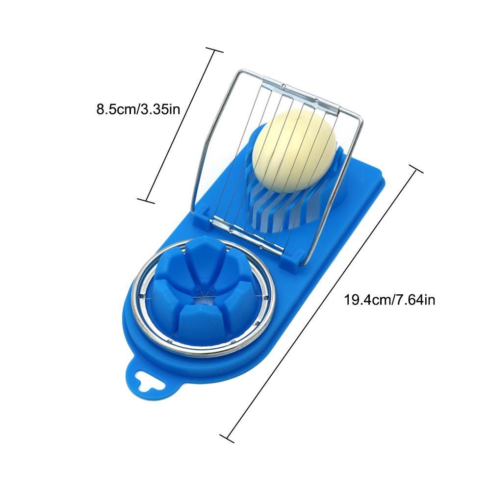 Kitchen stainless steel egg slicer