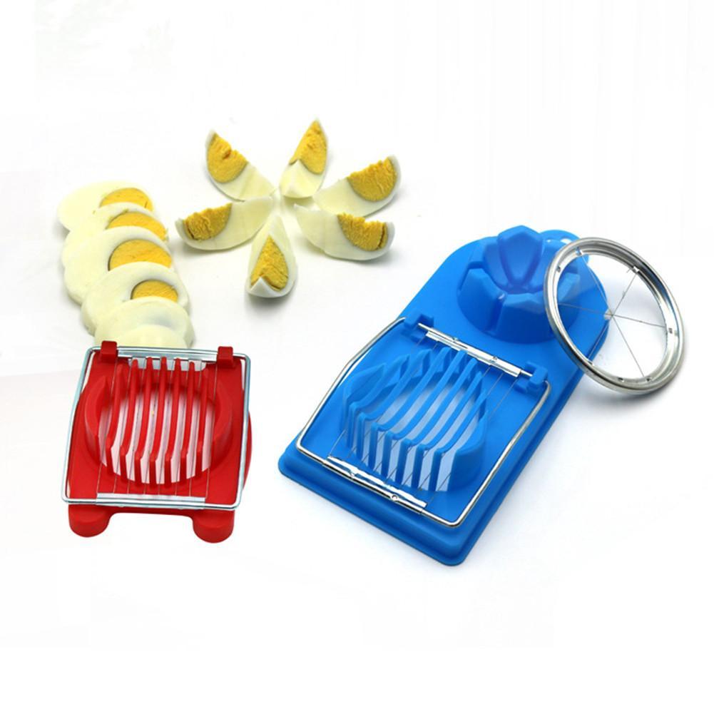 Kitchen stainless steel egg slicer